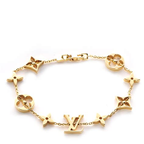 lv monogram chain bracelet colour|louis vuitton monogram sunrise bracelet.